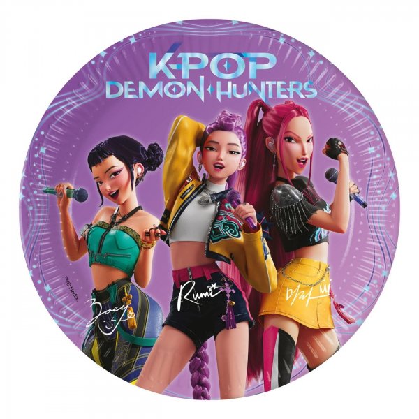 Papptallrikar - K-Pop Demon Hunters- 20 cm - 8-pack Papptallrikar - K-Pop Demon Hunters- 20 cm - 8-pack