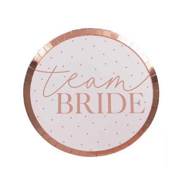 Papperstallrikar M�hippa Team Bride