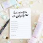 nskningar till bebisen - Svart/Vit - Klassisk - 8-pack