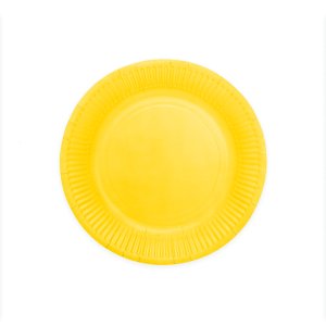 Papptallrikar - Gula - 23 cm - 8-pack