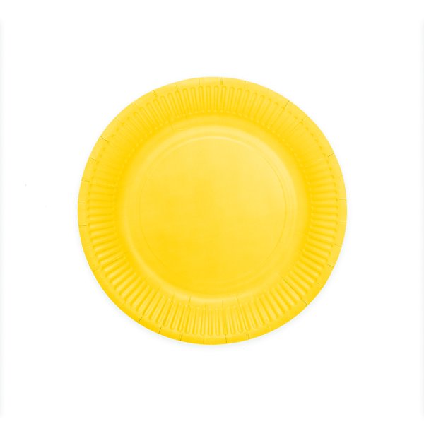 Papptallrikar - Gula - 23 cm - 8-pack Papptallrikar - Gula - 23 cm - 8-pack