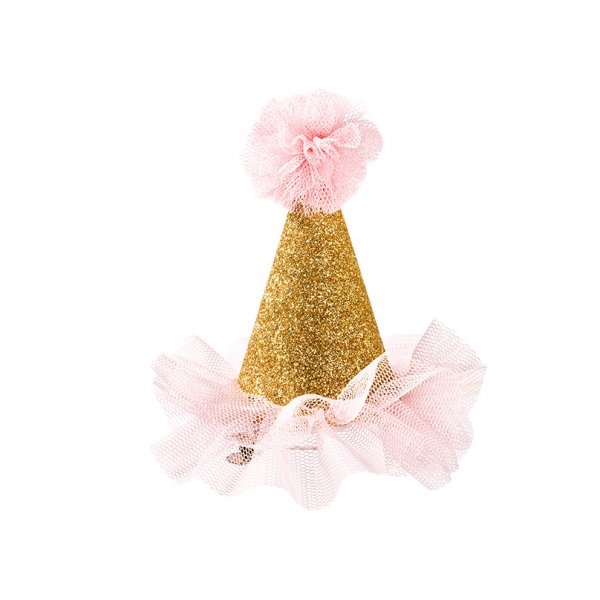 Partyhatt - Mini - Guldglitter