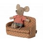 Bäddsoffa - Maileg - Brun med prickar Bäddsoffa - Maileg - Brun med prickar