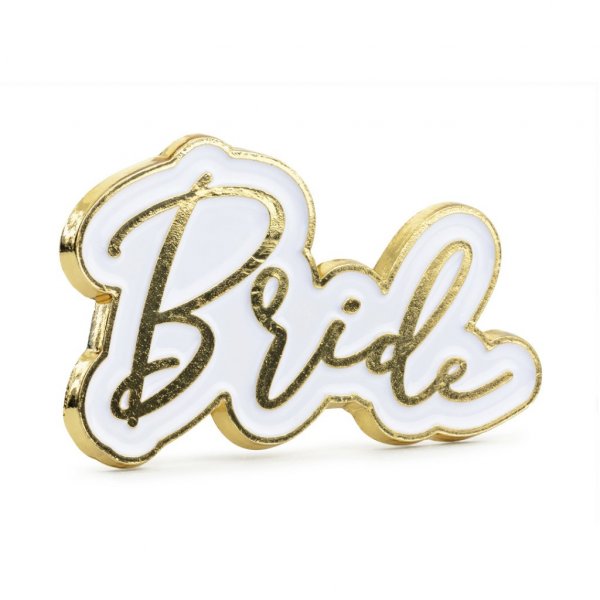 Pin - Bride - Vit/Guld