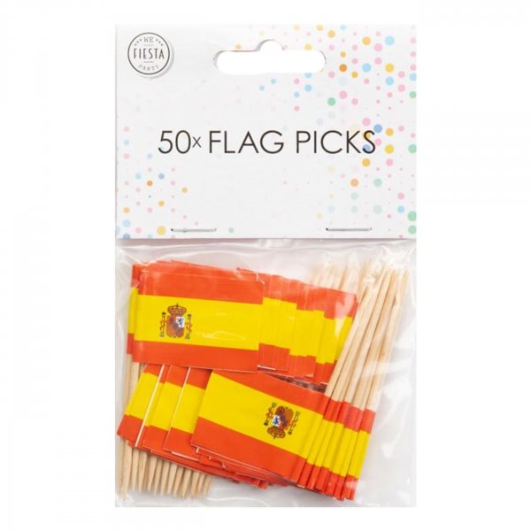 Partypicks - Spanska Flaggan - 50-pack Partypicks - Spanska Flaggan - 50-pack