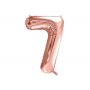 Sifferballong 0-9, ros�guld 86cm