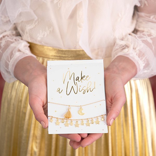 Kort med armband - Make a wish Kort med armband - Make a wish