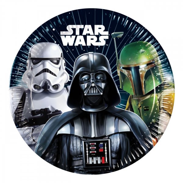 Papptallrikar - Star wars - 20 cm - 8-pack Papptallrikar - Star wars - 20 cm - 8-pack
