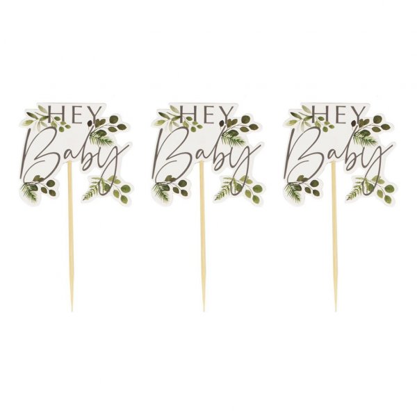 Cake Picks - Botanical Baby - 12-pack Cake Picks - Botanical Baby - 12-pack