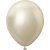 Ballonger enfrgade - Premium 30 cm - White Gold Chrome - 10-pack