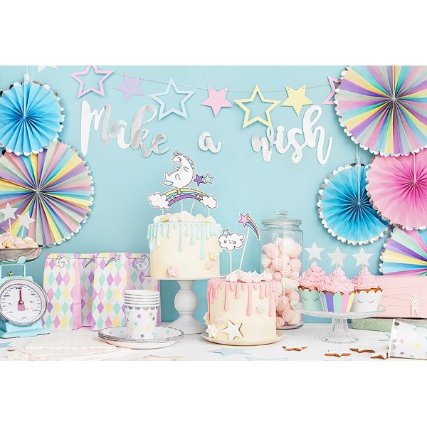 Desserttallrikar - Pastel Stars - 6-pack Desserttallrikar - Pastel Stars - 6-pack