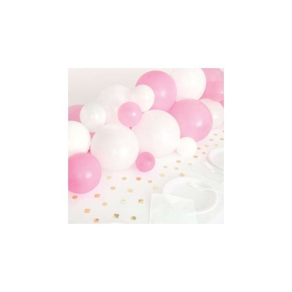 Ballonggirlang f�r bordet Rosa