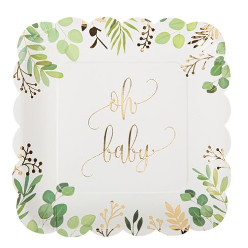 Papptallrikar - Baby Shower - 8-pack
