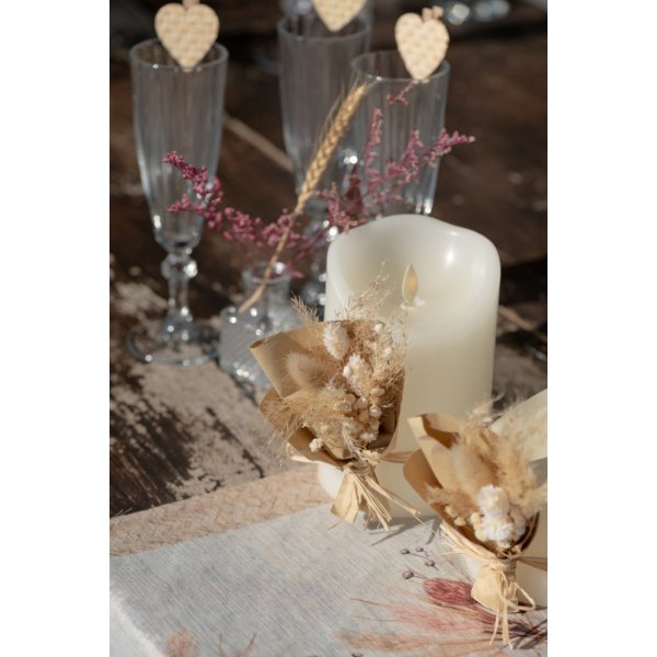 Liten blombukett - 12 cm - Boho Romance