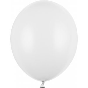 Miniballonger Pastell - Premium 12 cm - Vit - 10-pack