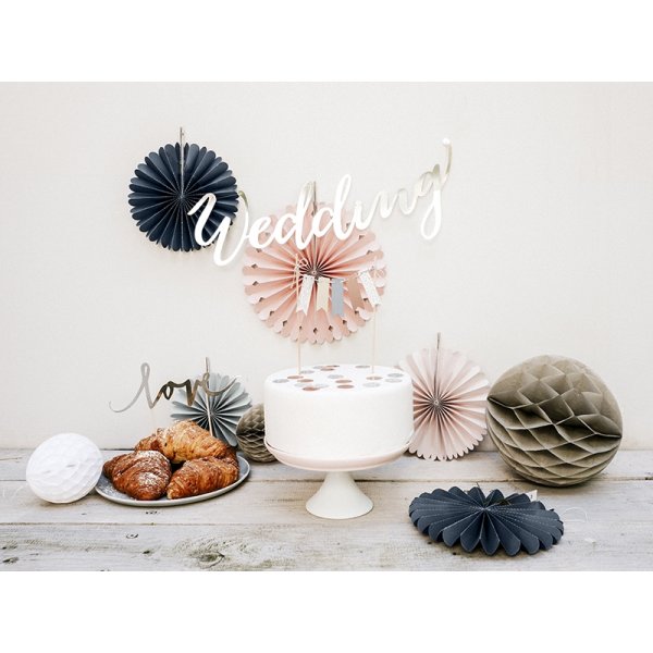 Cake Topper - love - Silver