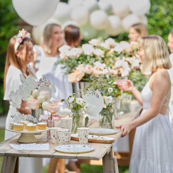 Cake Picks - Floral Hen - 12-pack