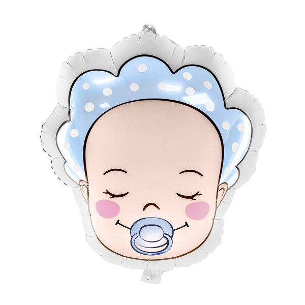 Folieballong - Babyface - Blå Folieballong - Babyface - Blå