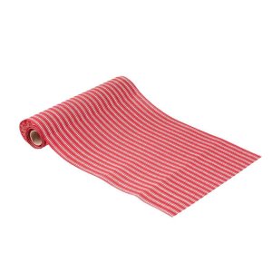 Bordsl�pare i tyg - R�d - 28 cm x 3 m