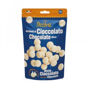 Chokladknappar - Vit Choklad - Decora - 250 g Chokladknappar - Vit Choklad - Decora - 250 g