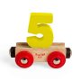 T�gsiffra i tr� - Diverse f�rger - Bokstav: 5
