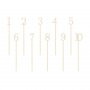 Bordsnumrering - Tr - 1-10 - 25 cm