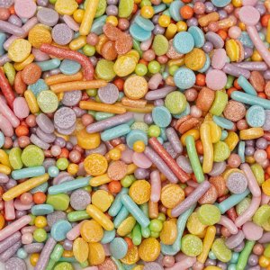 Str�sselmix - Regnb�gsmix Pastell - PME - 76 g
