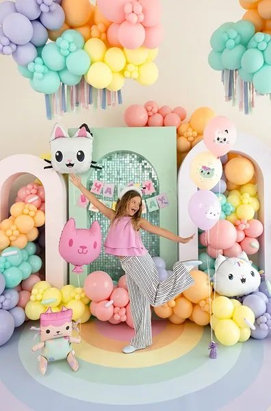 Folieballong - Gabby\\\'s Dollhouse - Baby Box med kattballong - 43 x 46 cm