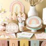 Desserttallrikar - Boho Rainbow - 8-pack
