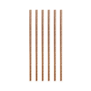 Papperssugrör Roséguld Metallic 20-pack Papperssugrör Roséguld Metallic 20-pack