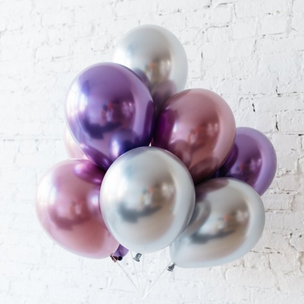 Chromeballonger - Lila - 25 st