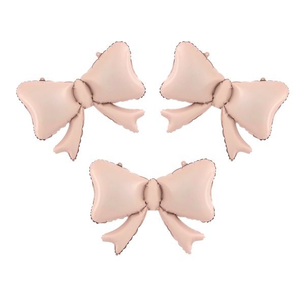 Folieballong - Rosetter - Ljusrosa - 3-pack
