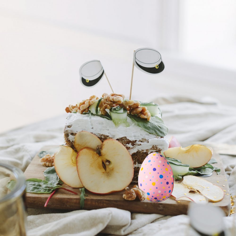 Cake picks - Studentmössor - 50-pack - All student, Student