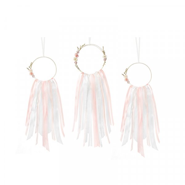 Drömfångare - 3-pack - Vit/Rosa Drömfångare - 3-pack - Vit/Rosa