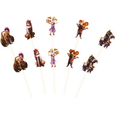 Cake toppers - Musse & Helium - 10-pack