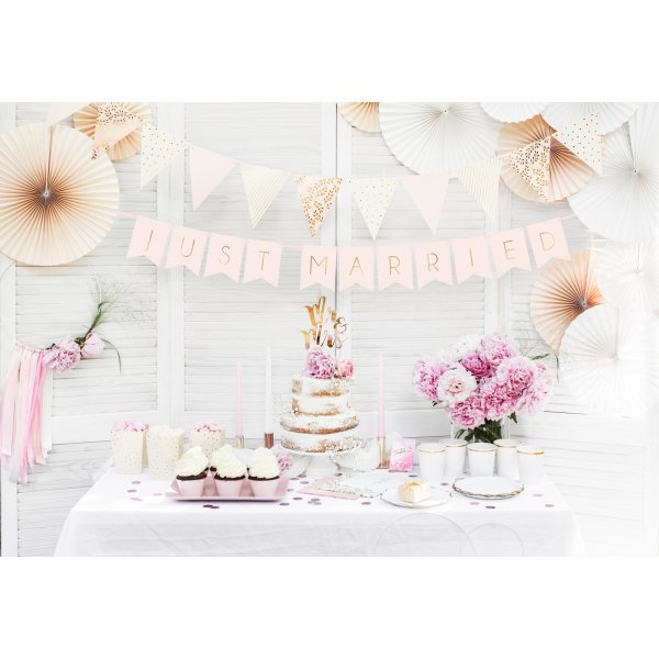 Vimpel - Mix - Rosa/Guldmetallic