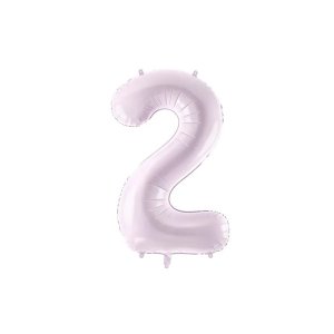 Sifferballong - Lila Pastell - 72cm - 2