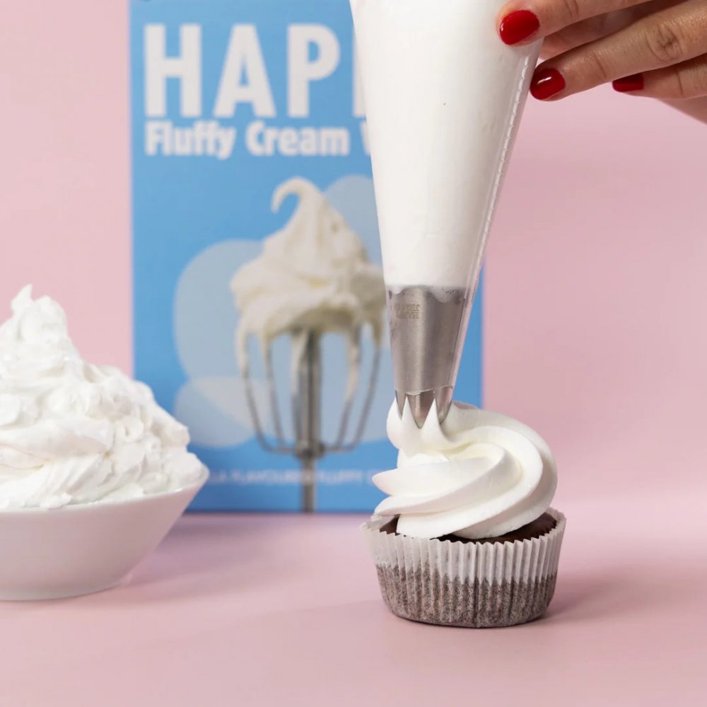 Happy Fluffy Cream Vanilla - 200 g - Happy Sprinkles - Bakmixar