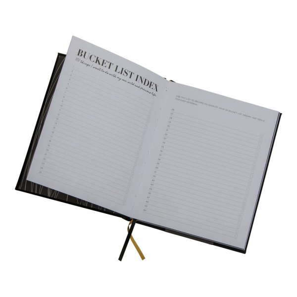 Fyll-i-Bok - Bucket List - Svart