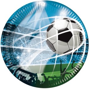 Papptallrikar - Fotboll - Fans - 20 cm - 8-pack