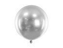 Rund ballong - Glansig silver - 60 cm