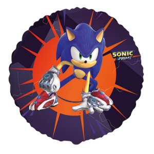 Folieballong - Rund - Sonic - 46 cm Folieballong - Rund - Sonic - 46 cm