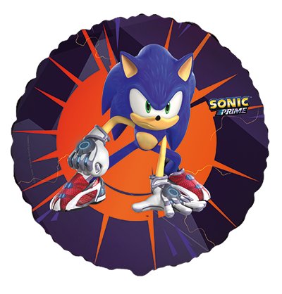Folieballong – Rund – Sonic – 46 cm – Sonic