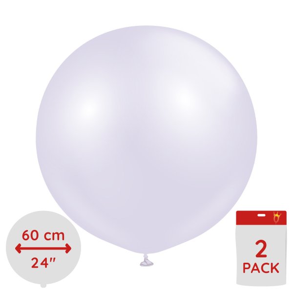 Ballonger enf�rgade - Premium 60 cm - Aura Lavender Fog - 2-pack