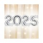 Ballongkit sifferballonger ny�r 2025, silver