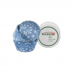 Muffinsformar - Ljusbl� - Sn�flingor - 50-pack