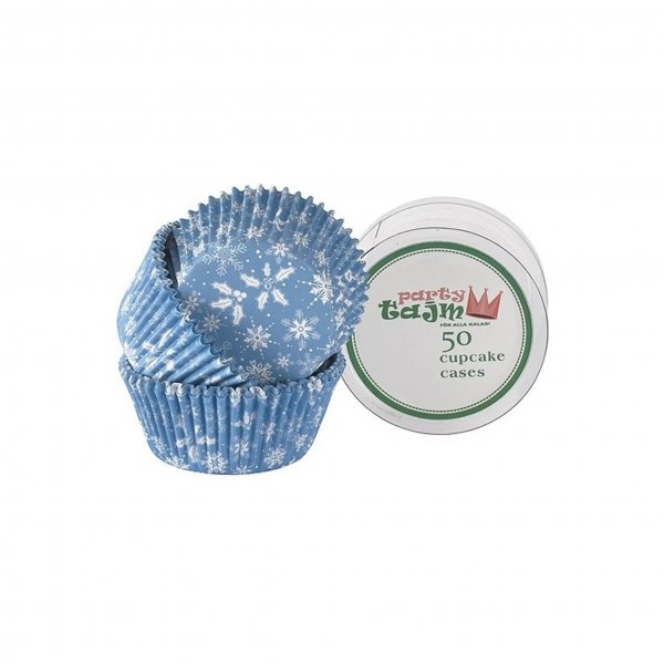 Muffinsformar - Ljusbl� - Sn�flingor - 50-pack