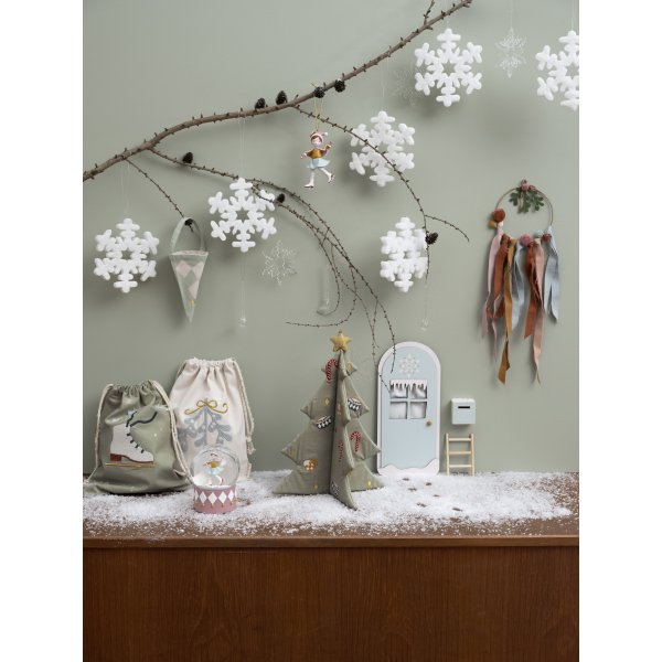 Julgran broderad - Grön - 40 cm - FABELAB Julgran broderad - Grön - 40 cm - FABELAB