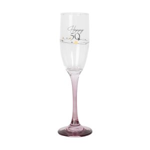 Champagneglas - Happy 50