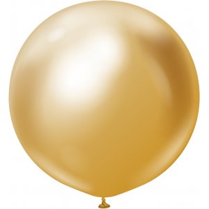 Ballonger enfrgade - Premium 90 cm - Gold Chrome - 2-pack